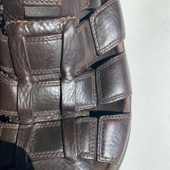 Clarks Sport Sandals Men 10M Brown Leather Strap - Picture 3 of 3